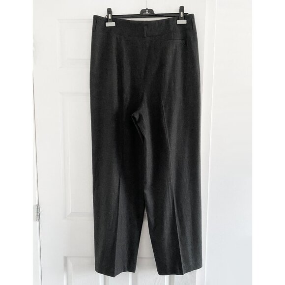 Loro Piana Wide Leg Pleated Grey Cashmere Trousers, size 46IT. - Picture 5 of 7